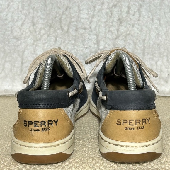 Sperry Womens Blue Leather TopSider Angelfish Boat Deck SlipOn Casual Shoes SZ 8 - Picture 4 of 11